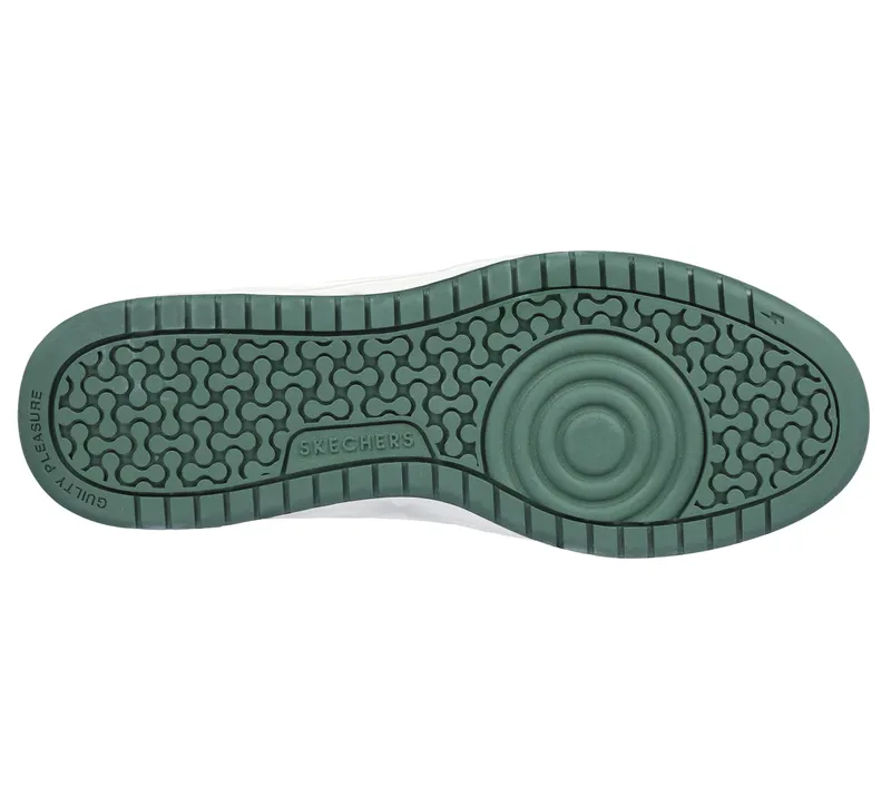 Skechers Koopa Court – Volley Low Varsity – Wit / Groente (183241-WGRN)