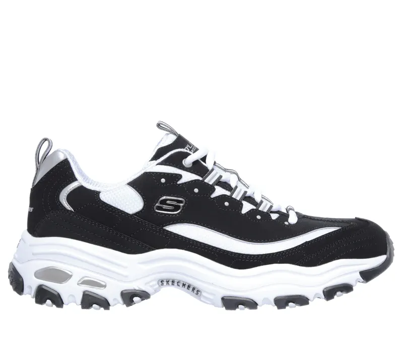 Skechers D’Lites – Zwart / Wit (52675-BKW)