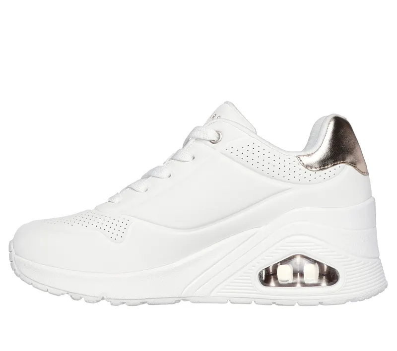 Skechers Uno Wedge – HI Steps – Wit (177520-WHT)