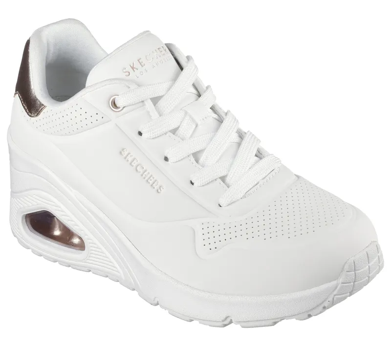 Skechers Uno Wedge – HI Steps – Wit (177520-WHT)