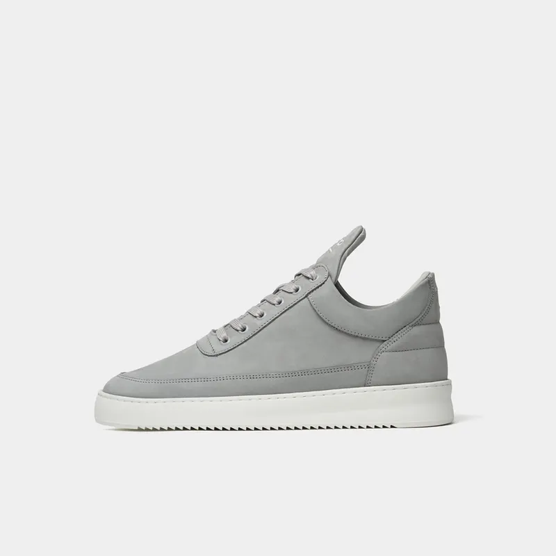 Filling Pieces Low Top Ripple Nubuck Cement Grey