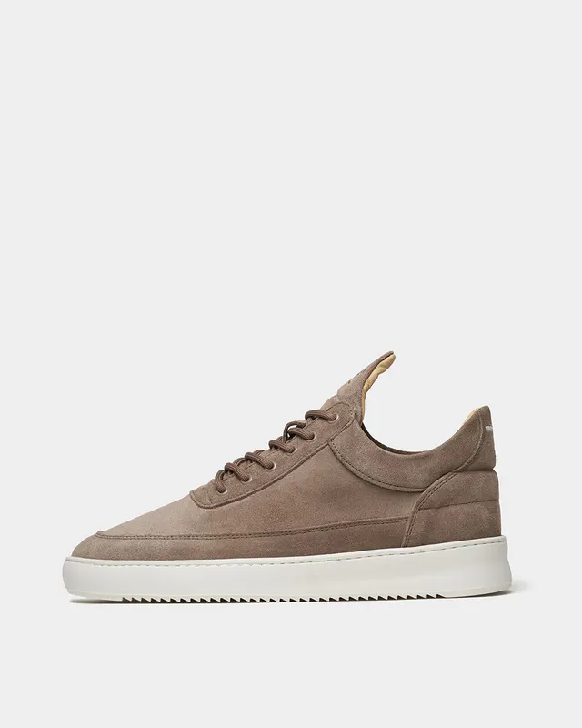 Filling Pieces Low Top Suede Organic Earth