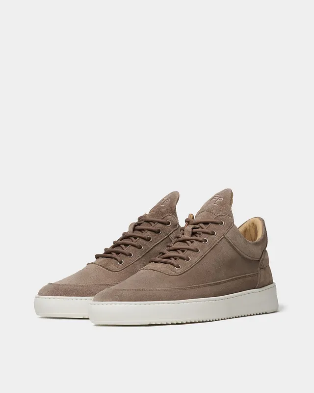 Filling Pieces Low Top Suede Organic Earth