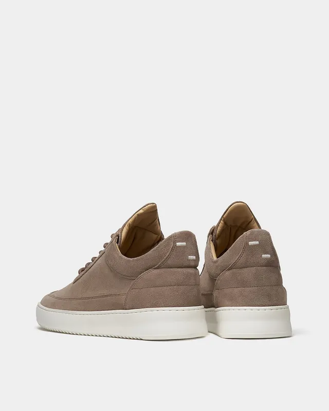 Filling Pieces Low Top Suede Organic Earth