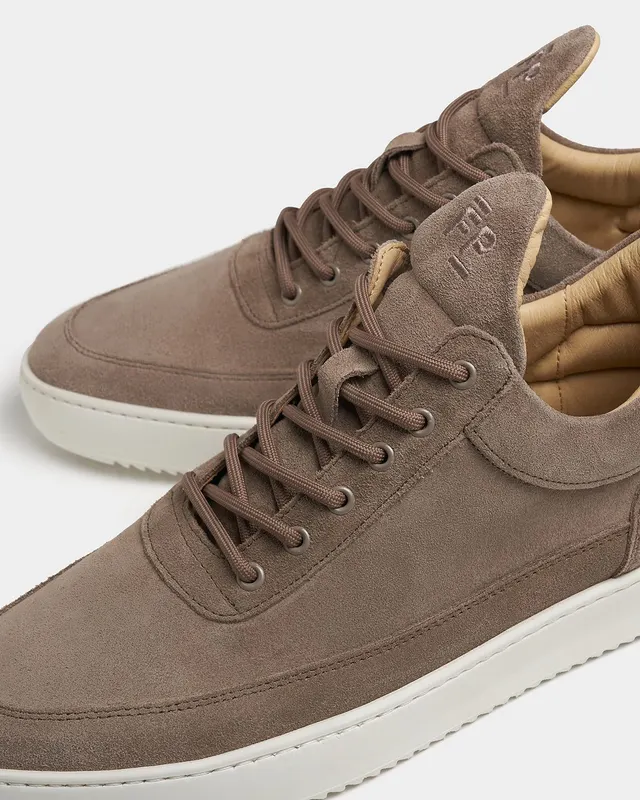 Filling Pieces Low Top Suede Organic Earth