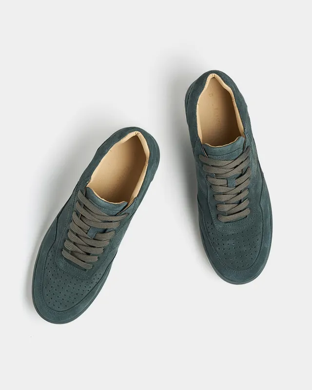 Filling Pieces Ace Suede Dark Green