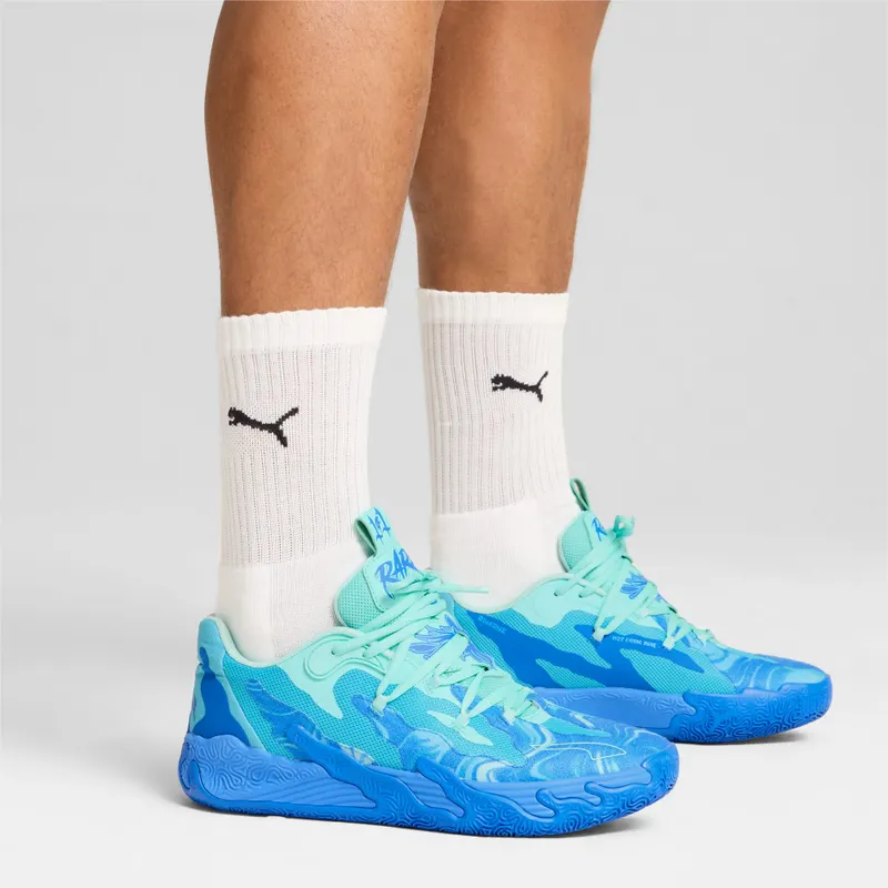 Puma MB.03 Lo Team basketbalschoenen Blauw (310519-01)
