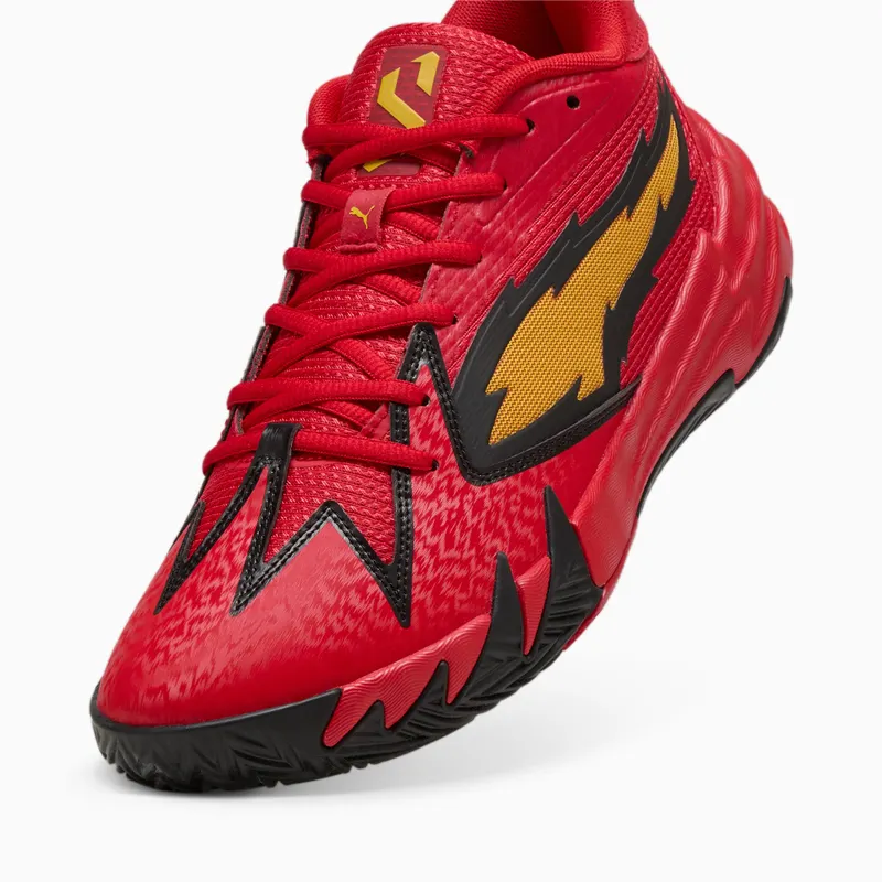 Puma Scoot Zeros Retro Portland basketbalschoenen Rood/Geel (311070-01)