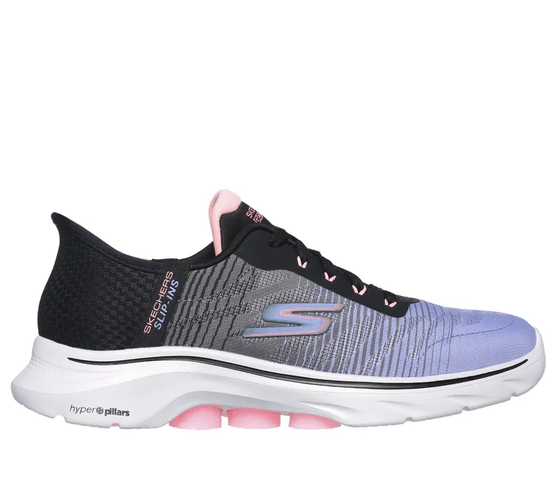 Skechers Skechers Slip-ins: GO WALK 7 – Adel – Zwart / Multi (125250-BKMT)