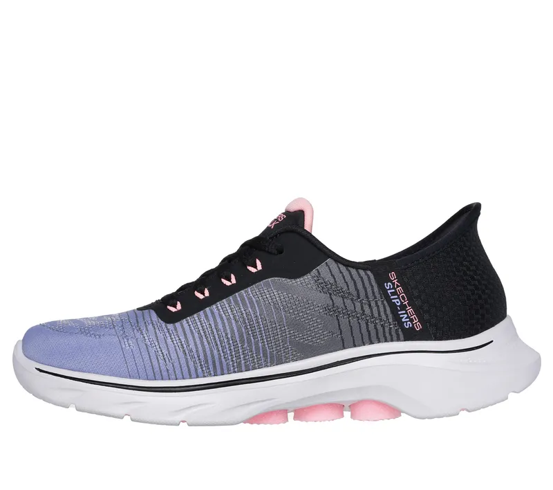 Skechers Skechers Slip-ins: GO WALK 7 – Adel – Zwart / Multi (125250-BKMT)