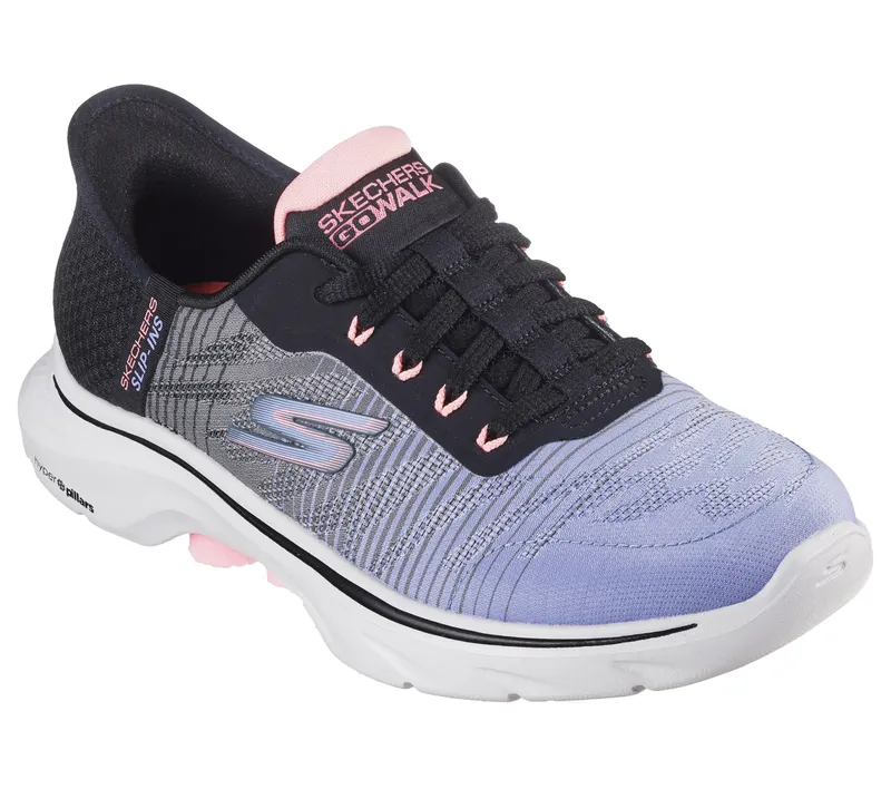 Skechers Skechers Slip-ins: GO WALK 7 – Adel – Zwart / Multi (125250-BKMT)