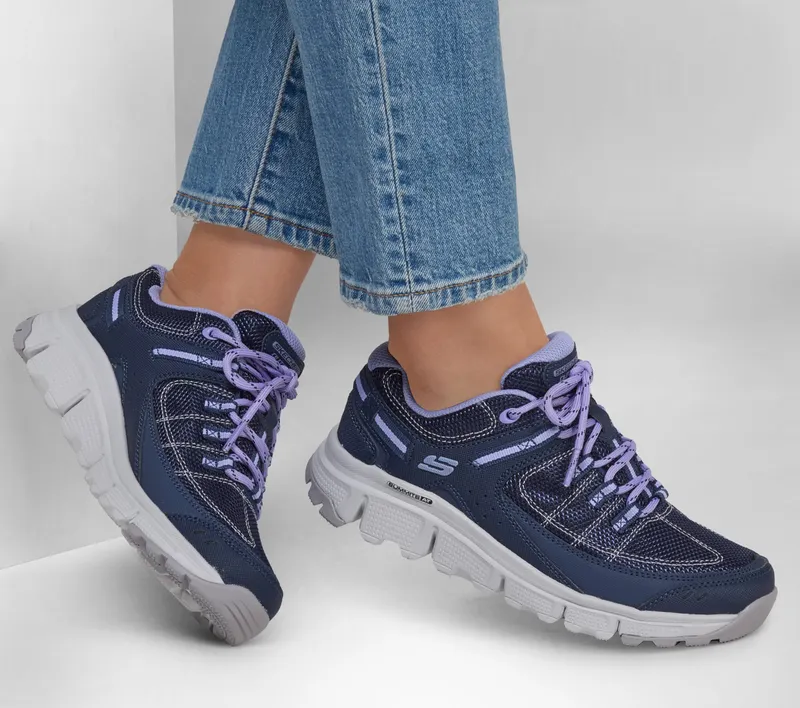 Skechers Summits AT – Artists Bluff – Marine / Purper (180145-NVPR)