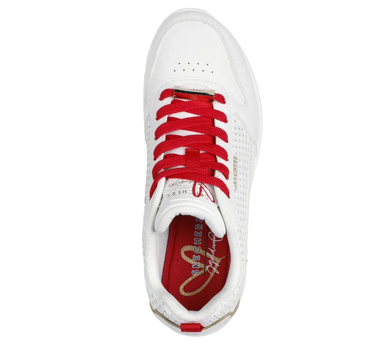 Skechers JGoldcrown: Uno – Lone Hearted – Wit / Rood (177991-WRD)