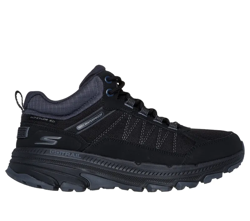 Skechers Waterproof: GO RUN Trail Altitude 2.0 – Zwart / Houtskool (129531-BKCC)