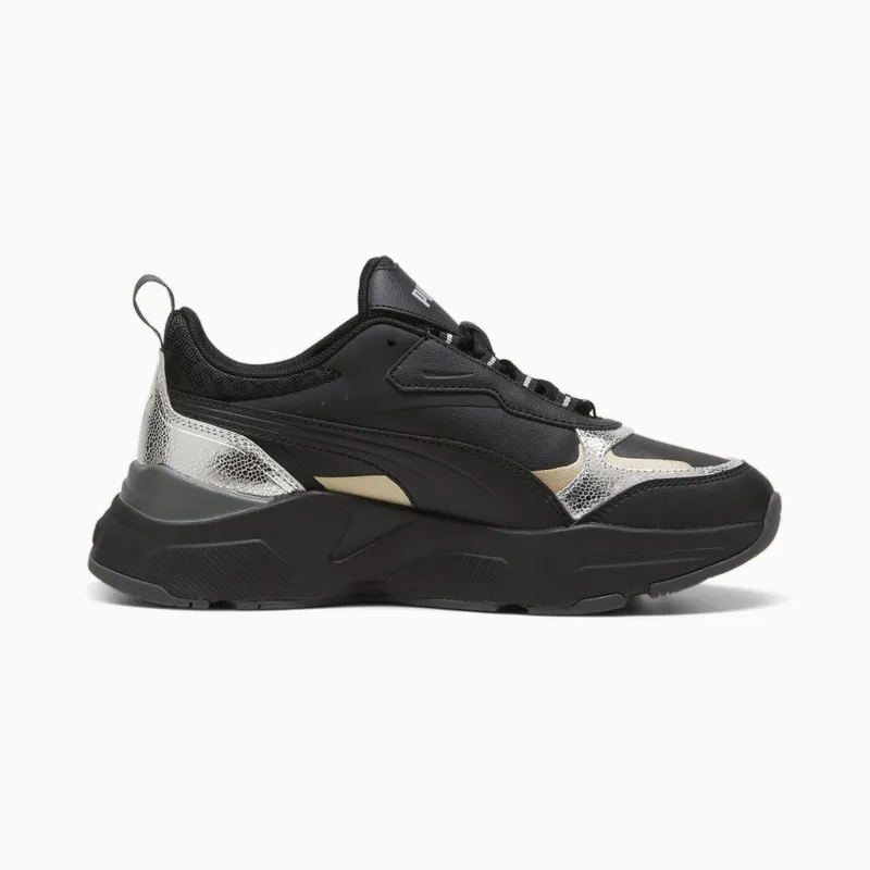 Puma Cassia Metallic Shine Zilver/Zwart/Goud (395267-02)