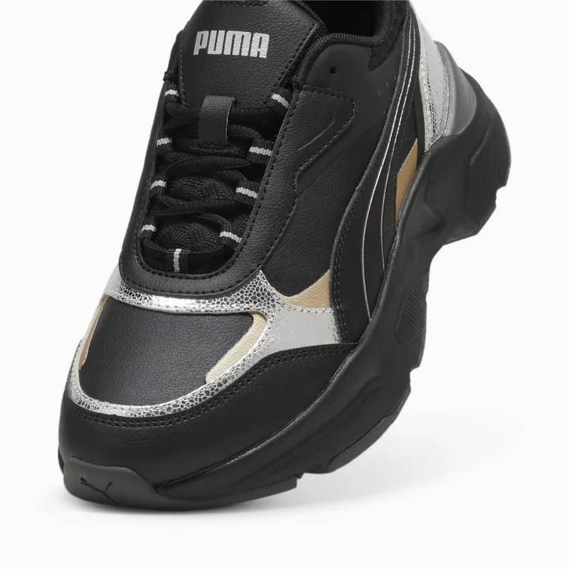 Puma Cassia Metallic Shine Zilver/Zwart/Goud (395267-02)