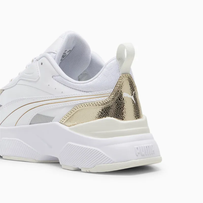 Puma Cassia Metallic Shine Goud/Grijs/Wit (395267-01)