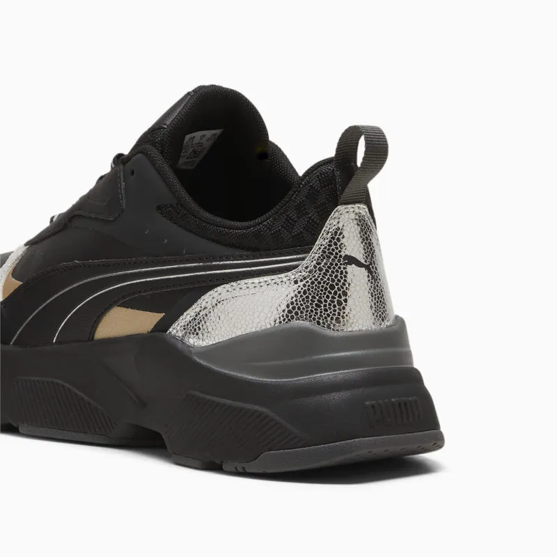 Puma Cassia Metallic Shine Zilver/Zwart/Goud (395267-02)