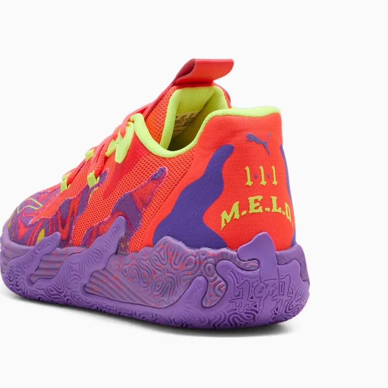 Puma MB.03 Lo Lava basketbalschoenen Rood/Paars (310847-01)