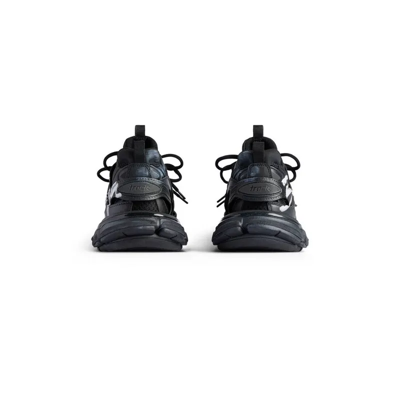 Balenciaga Track Signature Sneaker Black / White (542023WTRHW1090)