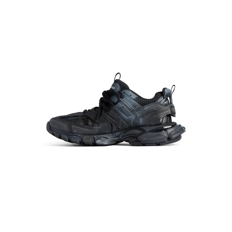 Balenciaga Track Signature Sneaker Black / White (542023WTRHW1090)
