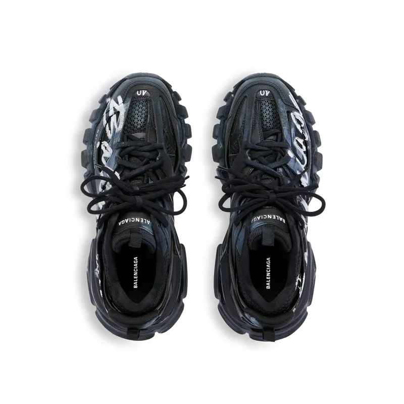 Balenciaga Track Signature Sneaker Black / White (542436WTRHW1090)