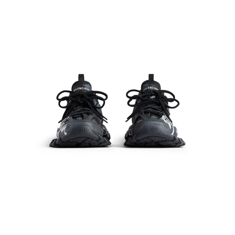 Balenciaga Track Signature Sneaker Black / White (542436WTRHW1090)
