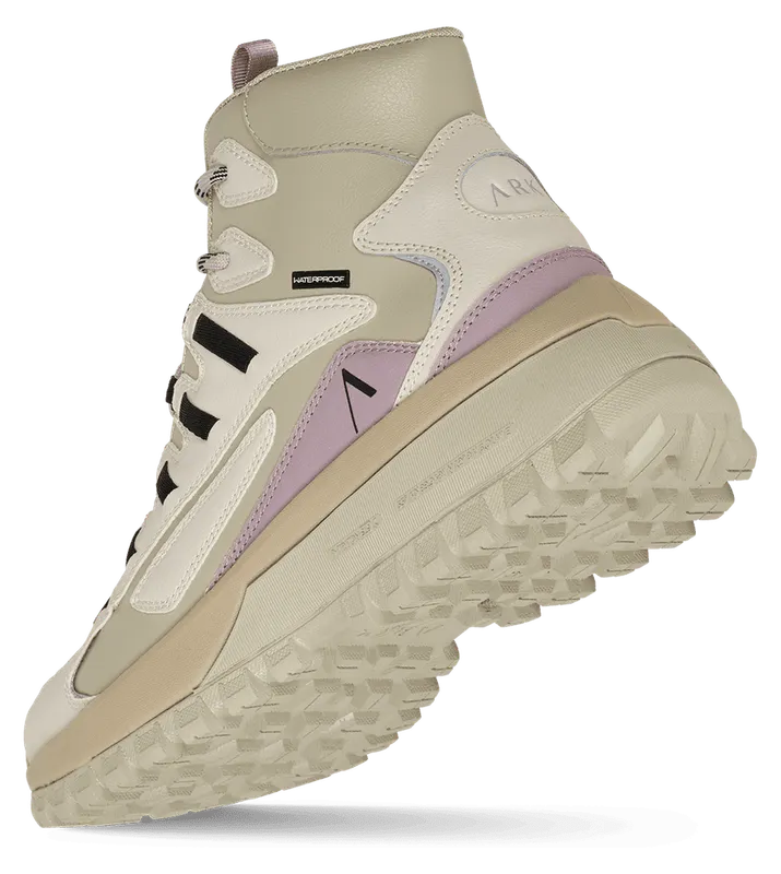 Arkk Apaze Hightop Leather HL T-S19 “Eucalyptus Oyster Gray” (OU6200-0920-W)