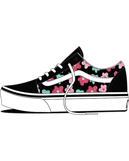 VANS Old Skool Glitter Kinderschoenen Multicolour (VN000CYVBS5)
