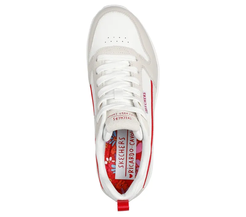 Skechers Ricardo Cavolo: Uno – Flaming Love – Wit / Natuurlijk (177949-WNT)