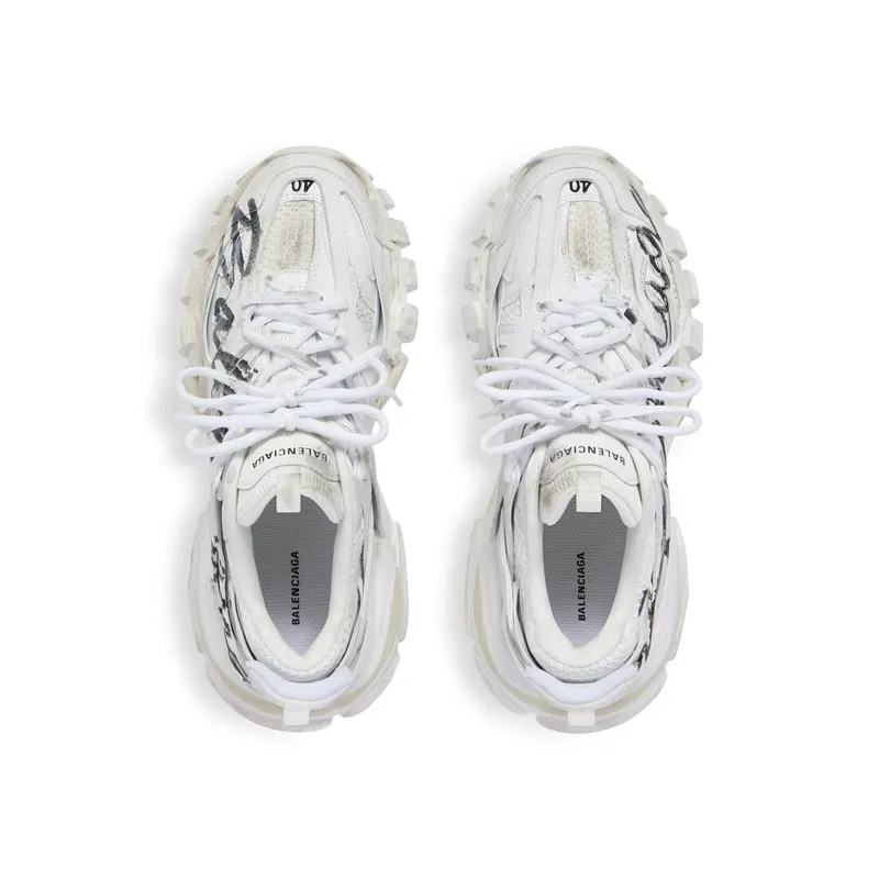 Balenciaga Track Signature Sneaker White / Black (542023WTRHW9010)