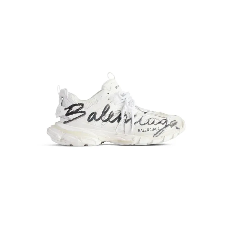 Balenciaga Track Signature Sneaker White / Black (542023WTRHW9010)