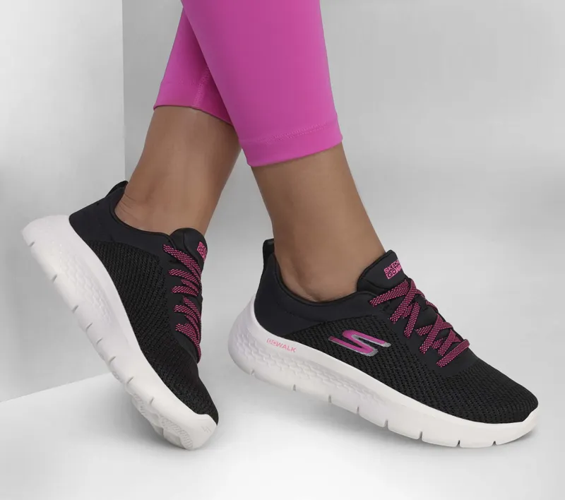 Skechers GO WALK Flex – Alani – Zwart / Heet Roze (124952-BKHP)