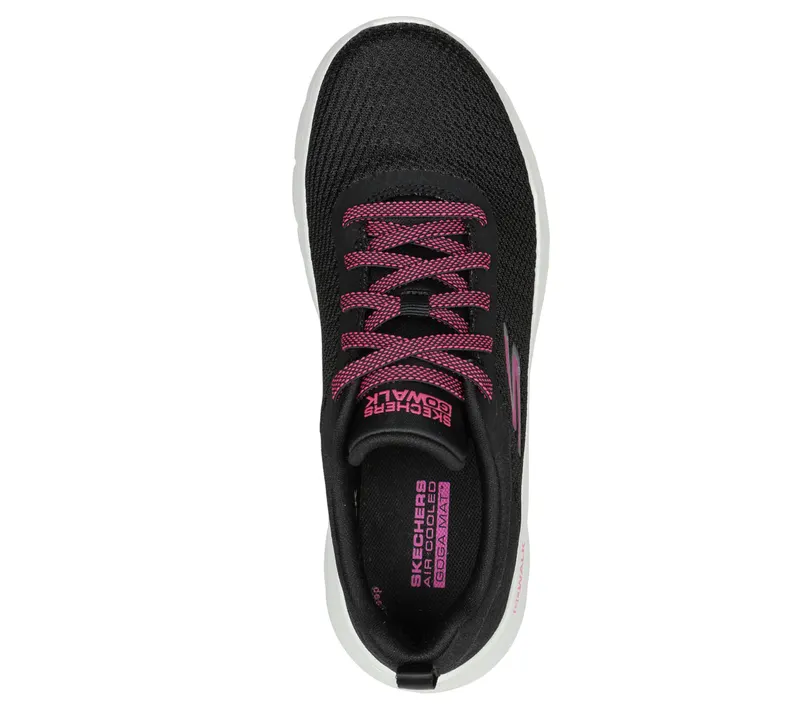 Skechers GO WALK Flex – Alani – Zwart / Heet Roze (124952-BKHP)
