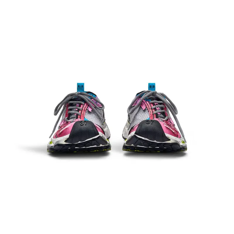 Balenciaga Stapler Sneaker Grey / Blue / Pink / Neon Yellow / White (803682W3ST41457)