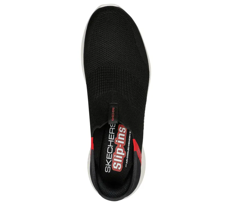 Skechers Slip-ins: Ultra Flex 3.0 – Viewpoint – Zwart / Rood (232451-BKRD)
