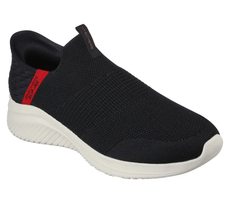 Skechers Slip-ins: Ultra Flex 3.0 – Viewpoint – Zwart / Rood (232451-BKRD)