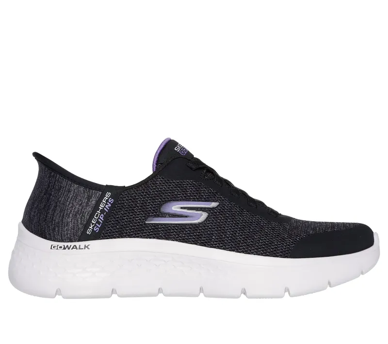 Skechers Skechers Slip-ins: GO WALK Flex – Kaylee – Zwart / Lavendel (124842-BKLV)