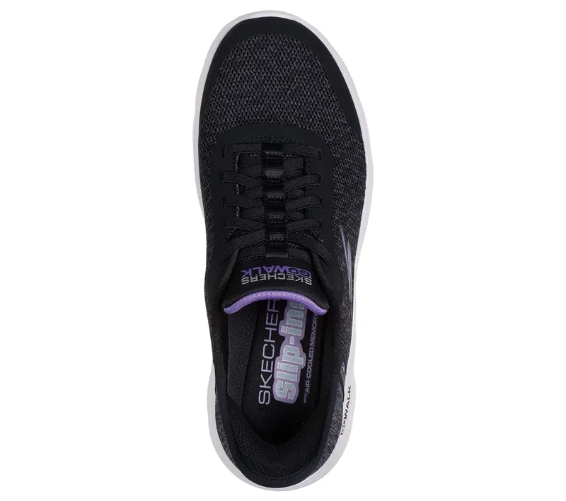 Skechers Skechers Slip-ins: GO WALK Flex – Kaylee – Zwart / Lavendel (124842-BKLV)