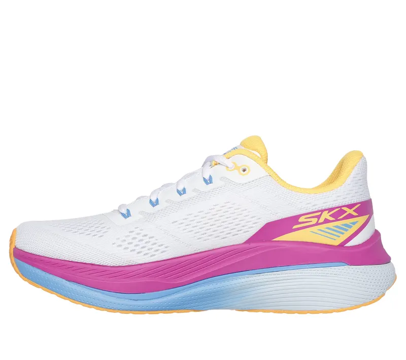 Skechers Max Cushioning Propulsion – Wit / Oranje (128901-WOR)