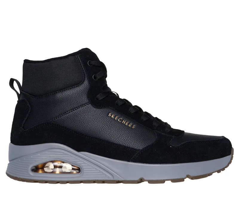 Skechers Uno – Stacre Mid – Zwart (183013-BLK)