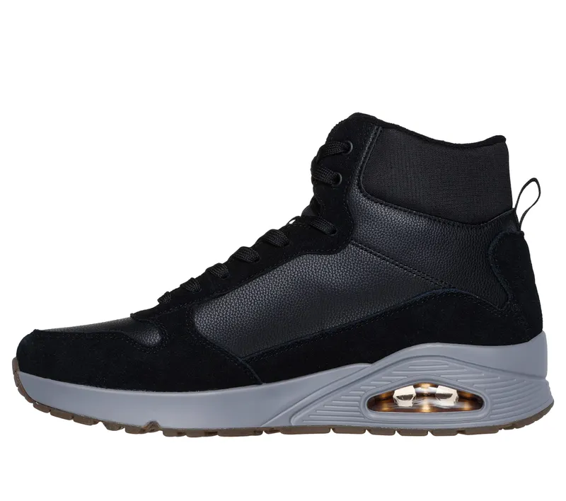 Skechers Uno – Stacre Mid – Zwart (183013-BLK)