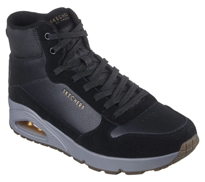 Skechers Uno – Stacre Mid – Zwart (183013-BLK)