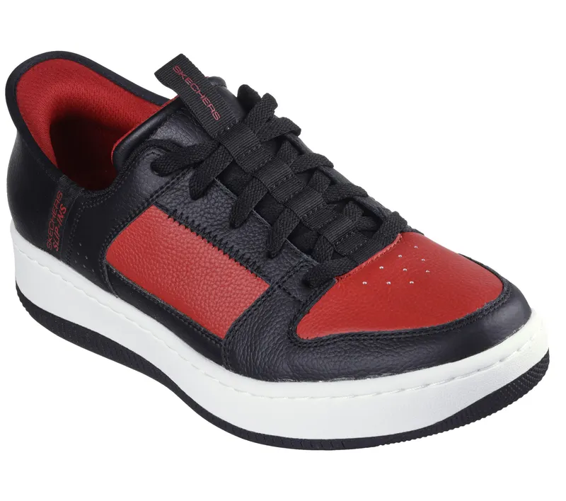 Skechers Skechers Slip-ins: Sport Court 92 – Distown – Zwart / Rood (232445-BKRD)