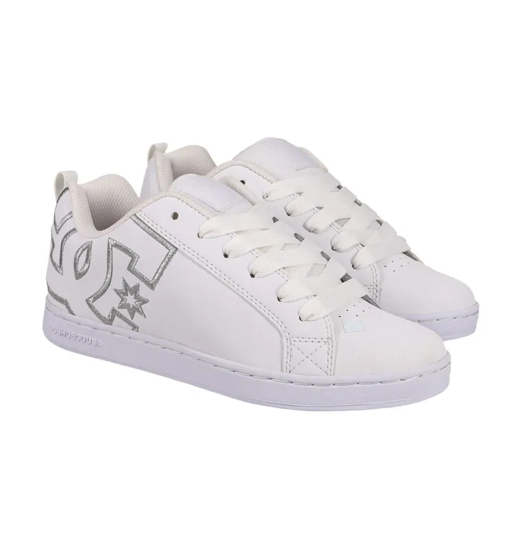 DC Shoes Court Graffik white/m silver (300678-WM5)
