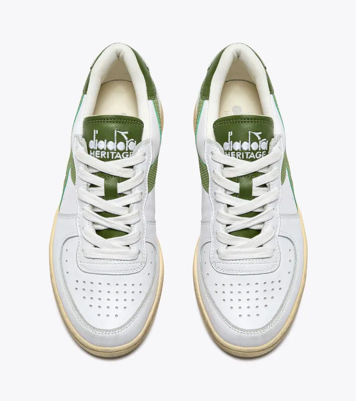 Diadora Mi Basket Low Used White / Pesto (201.181233_D1093)