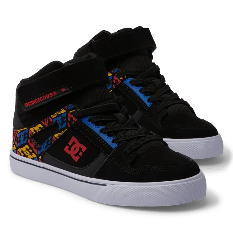 DC Shoes Pure High-Top EV black/red print (ADBS300324-BEP)