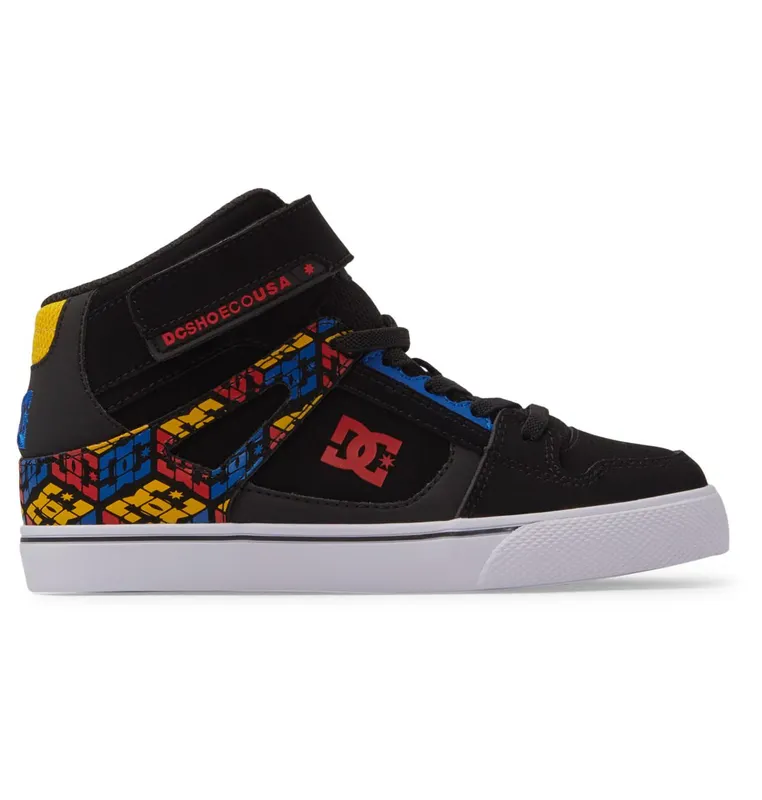 DC Shoes Pure High-Top EV black/red print (ADBS300324-BEP)