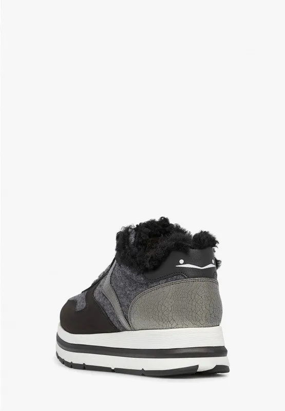 Voile Blanche Maran Fur Black-grey (2015235021A16)