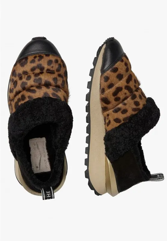 Voile Blanche Qwark Slip Fur Woman Brown (2016210050D02)